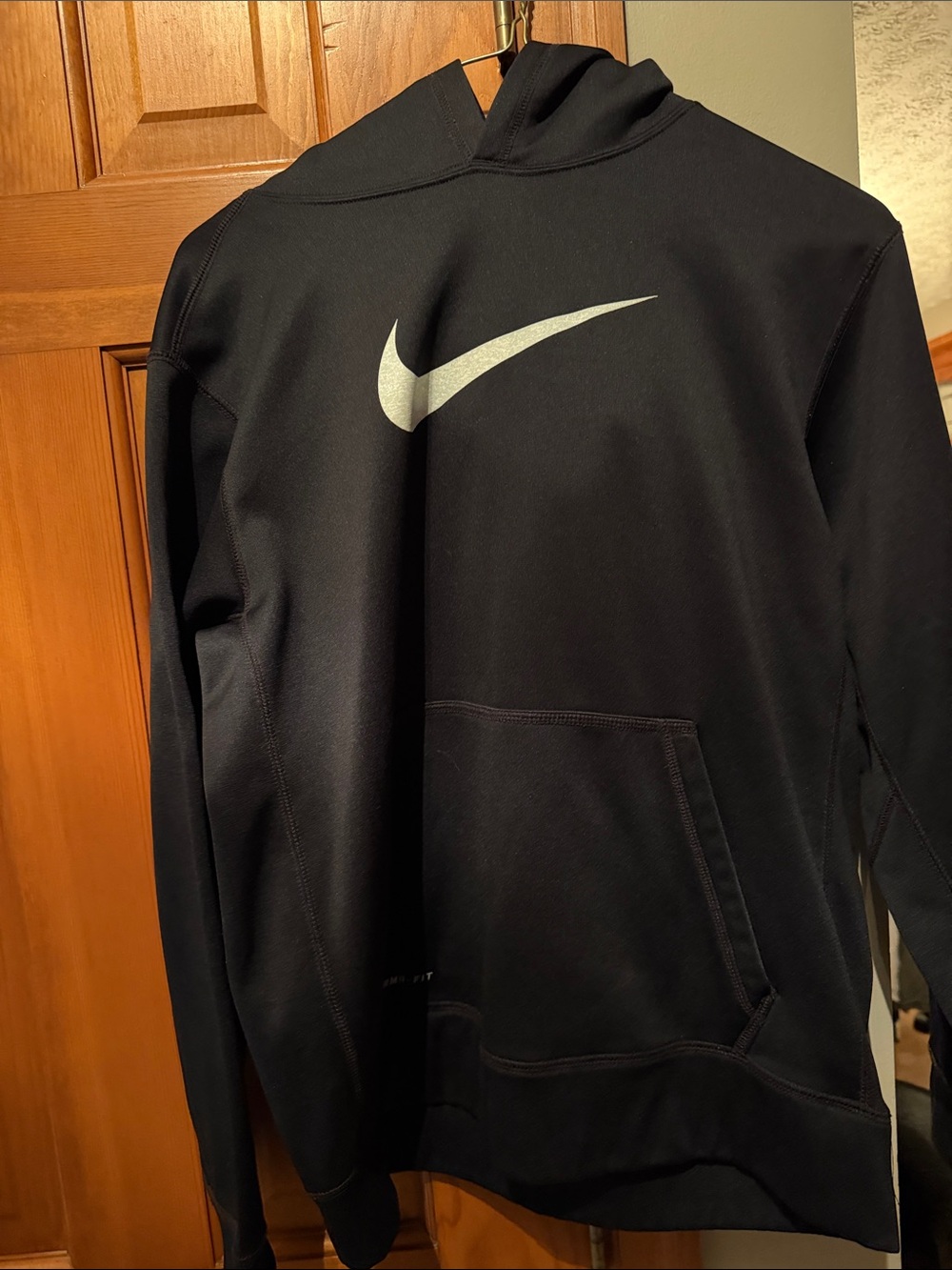 Nike Black Performance Hoodie with White Swoosh
